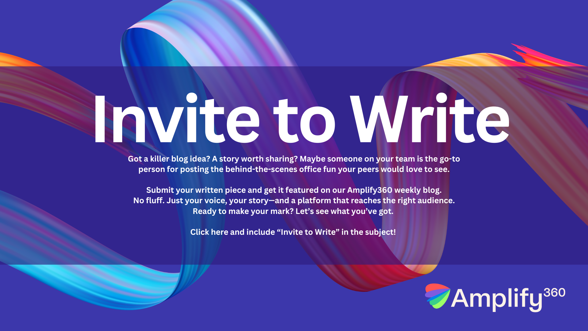 Invite to Write 